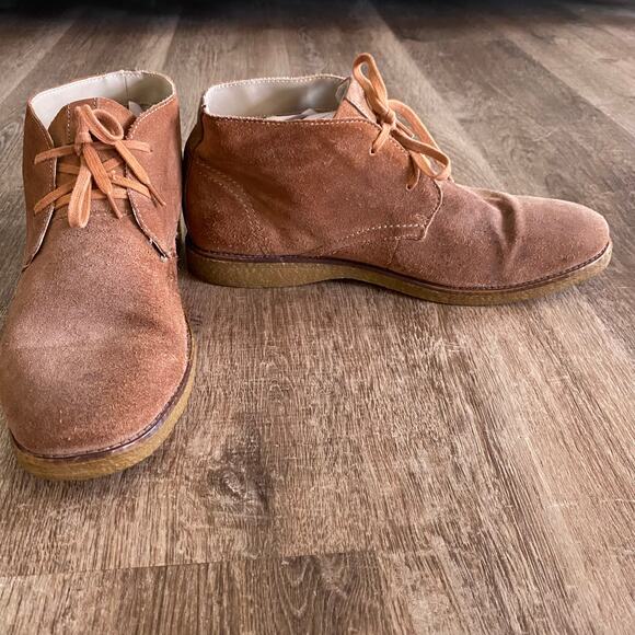 MNY Marc New York Men’s Tan Suede Chukka Boots Lace Up Size 11 Desert Style - Picture 4 of 9